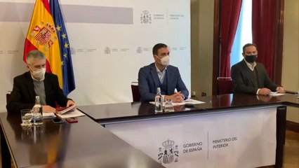 Sánchez preside la reunión para evaluar la situación provocada por Filomena