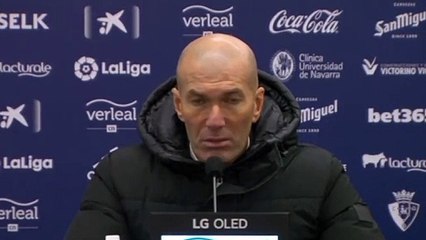Football - Liga - Zinédine Zidane press conference after Osasuna 0-0 Real Madrid