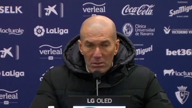 Football - Liga - Zinédine Zidane press conference after Osasuna 0-0 Real Madrid