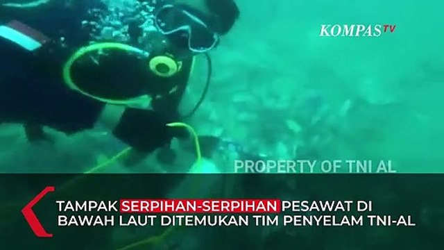 Penampakan Serpihan Pesawat Sriwijaya Air Hancur di Dasar Laut