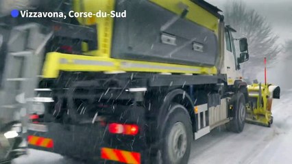 Corse: fortes chutes de neige et risque d'avalanches