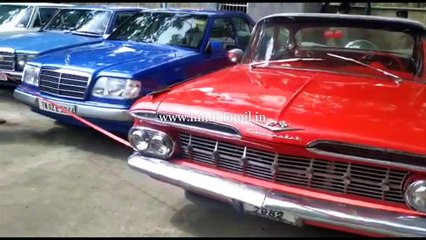 பழமை வாய்ந்த ஹெரிடேஜ் கார்கள் கண்காட்சி:  பொதுமக்கள் கண்டு  ரசித்து செல்ஃபி எடுத்துக்கொண்டனர்