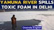 Delhi: Yamuna engulfed in toxic foam due to rise in pollution: watch the video| Oneindia News