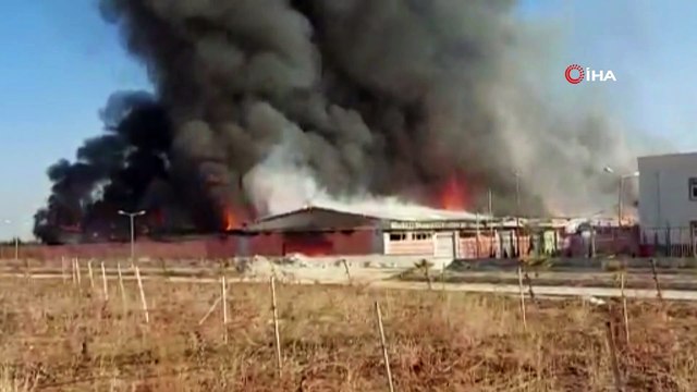 Şanlıurfa'da lojistik deposunda yangın