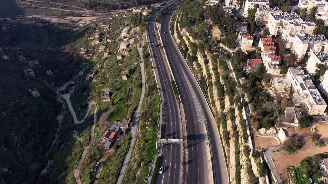 Lockdown: Verwaiste Straßen in Jerusalem