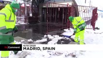 شاهد: إسبانيا ترزح تحت الثلج وتوقعات بموجة برد جديد غير مسبوقة