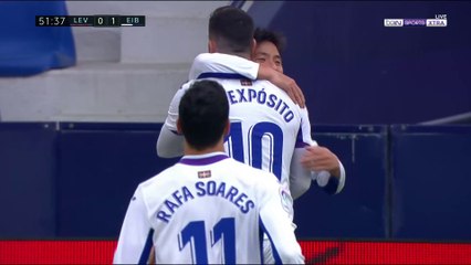 Levante 0-1 Eibar - GOAL: Takashi Inui