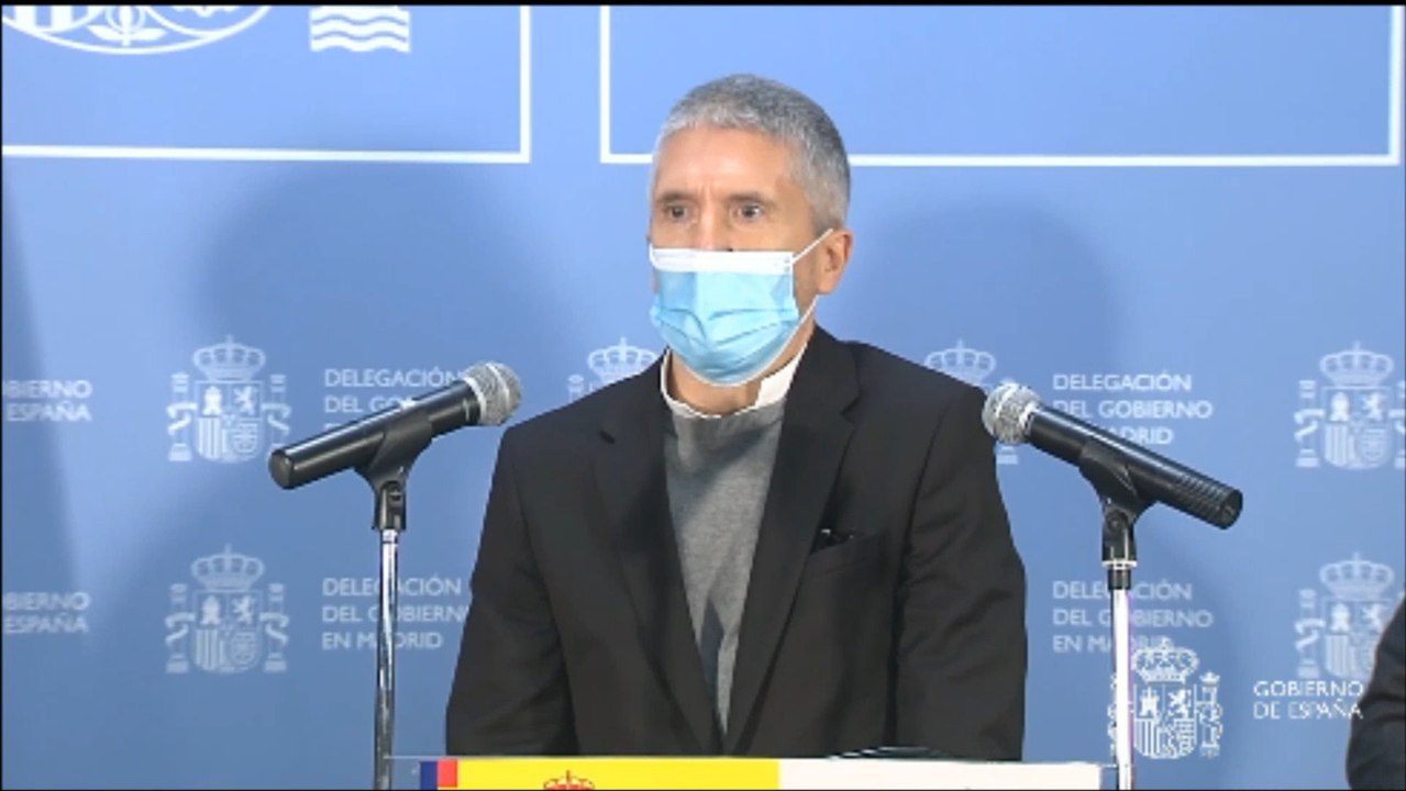 Marlaska señala que "no hay daños importantes a bienes" en Madrid