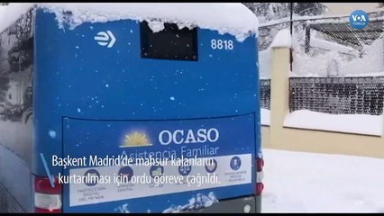 İspanya’da 50 Yılın Kar Yağışı Rekoru