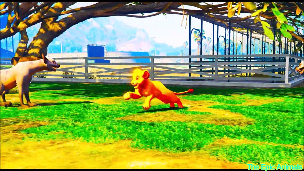 simba and kion vs hyenas