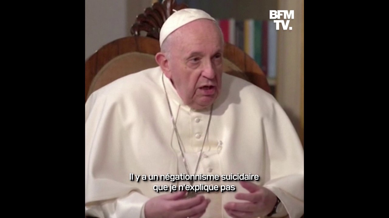 Pour le pape François, ceux qui ne veulent pas se faire vacciner contre le Covid-19 font preuve d'un "négationnisme suicidaire"