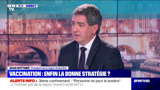 Vaccination: Jean Rottner affirme qu' au 27 janvier, il y aura 86.775 doses qui seront injectées dans notre région