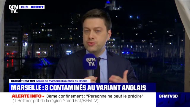 Benoît Payan, maire de Marseille: 8 personnes sont testées positives au variant anglais