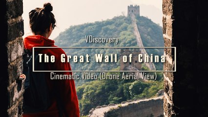 The Great Wall of China in Cinematic Video (Drone Aerial View)