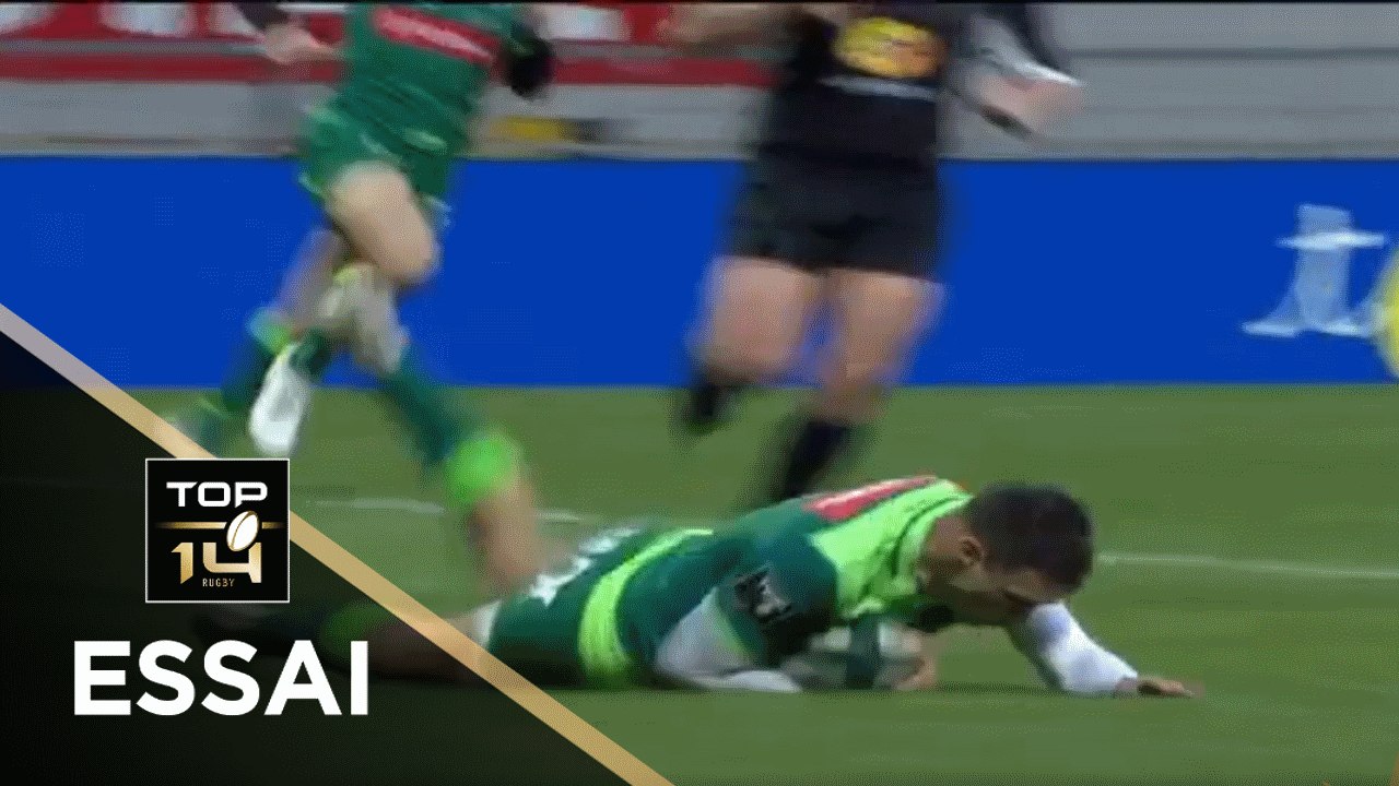 TOP 14 - Essai de Eoghan BARRET (SP) - Pau - Clermont - J14 - Saison 2020/2021