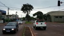 Diversos semáforos localizados na Rua Vitória estão inoperantes
