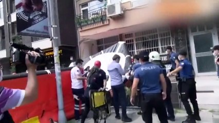 Kadın çırılçıplak halde kendini 5. kattan aşağı böyle attı!