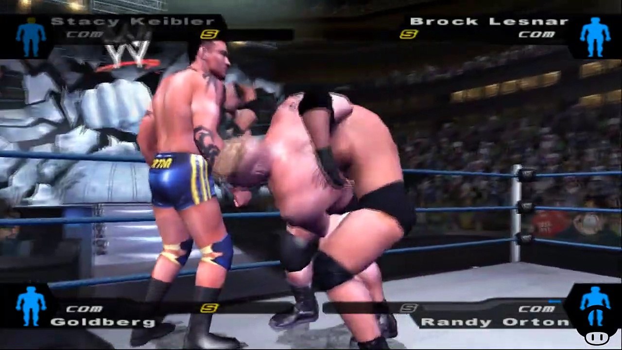 Here Comes the Pain Stacy Keibler vs Brock Lesnar vs Goldberg vs Randy Orton