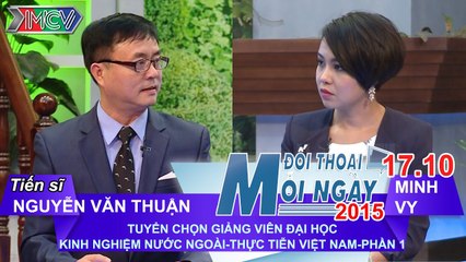 Tuyển Giảng viên Đại học P.1 - TS. Nguyễn Văn Thuận | ĐTMN 171015