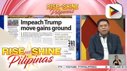 HEADLINES: Update ukol sa impeachment kay Donald Trump