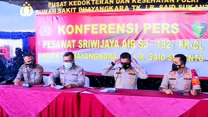 Tim DVI Telah Menerima 40 Sampel DNA dari Keluarga Korban Sriwijaya Air