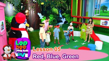 LỚP HỌC TIẾNG ANH VUI VẺ | Tập 5 | Đỏ,  xanh dương, xanh lá