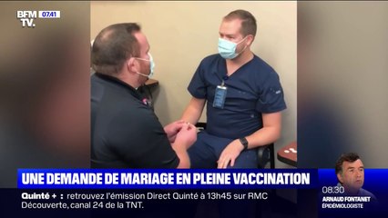 Un Américain demande en mariage son petit-ami en pleine vaccination contre le Covid-19