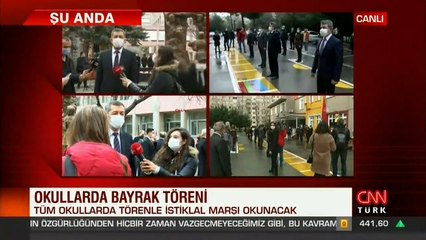 Son dakika... Tüm okullarda törenle İstiklal Marşı okundu | Video