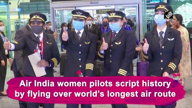 Air India women pilots script history by flying over world's longest air route