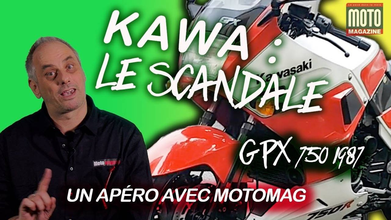 KAWASAKI GPX 750 1987 LE SCANDALE ! Apéro Motard de Moto Magazine