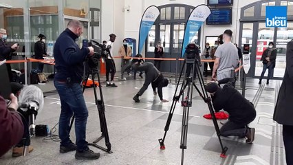 Battle hip-hop à la gare de Saint-Brieuc