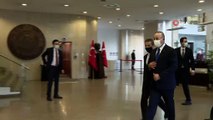 Dışişleri Bakanı Mevlüt Çavuşoğlu, KKTC Dışişleri Bakanı Tahsin Ertuğruloğlu ile görüştü