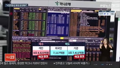 4조대 순매수 '동학개미'…지수는 최고점 찍고 반락