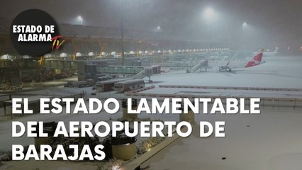 El ESTADO LAMENTABLE del AEROPUERTO de BARAJAS tras el TEMPORAL