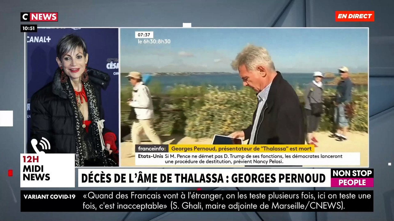 Disparition de Georges Pernoud - Regardez l'hommage d'Isabelle Morini-Bosc au créateur de "Thalassa" ce matin dans "Morandini Live" sur CNews - VIDEO