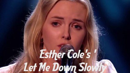 Esther Cole's 'Let Me Down Slowly' | Blind Auditions | The Voice UK 2021