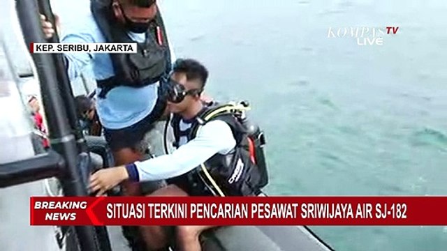 Tim Penyelam Lanjut Terjun Cari Black Box Sriwijaya Air SJ182