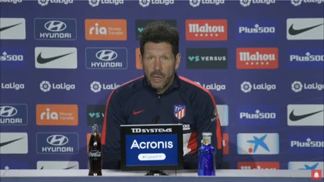 Simeone sobre la suspensión de partidos: Es muy fácil opinar desde fuera
