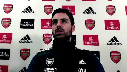 Arteta says emotions are difficult to control on the pitch