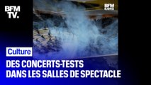 Alors que les salles de spectacles n'ont pas de visibilité sur leur réouverture, des concerts-tests ont été menés à Paris et Barcelone pour tester l'efficacité des mesures sanitaires