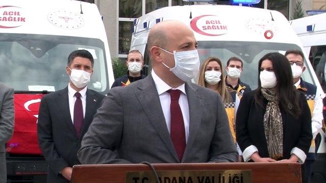 Adana’ya gönderilen 26 ambulans törenle hizmete alındı