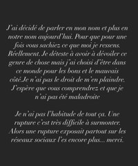 Hilona annonce sa rupture officielle avec Julien Bert !