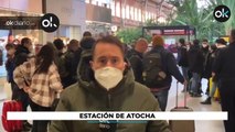 Miles de viajeros afectados por los cortes del AVE aguardan en Atocha para volver a casa