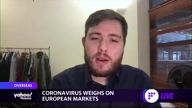 Coronavirus weighs on European markets