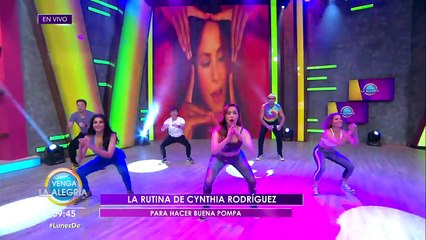 Actívate con los ejercicios de Cynthia. ¡Este día pondremos en forma los glúteos! | Venga La Alegría