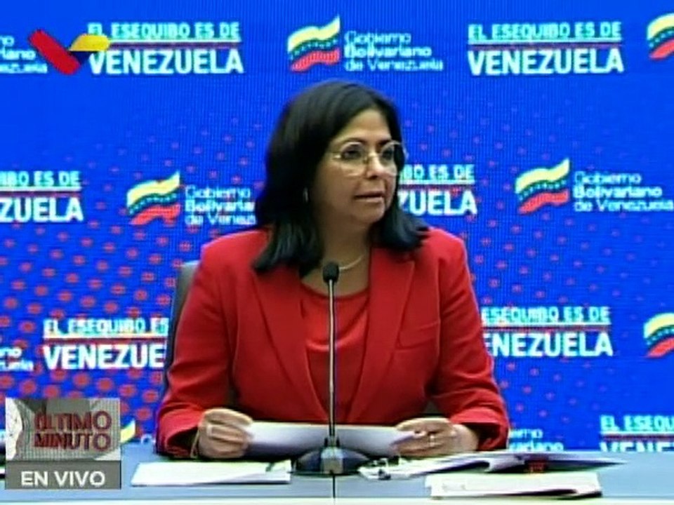 Vicepdta. Rodríguez: operaciones entre Guyana y Exxon Mobil han procurado sacar provecho en Esequibo