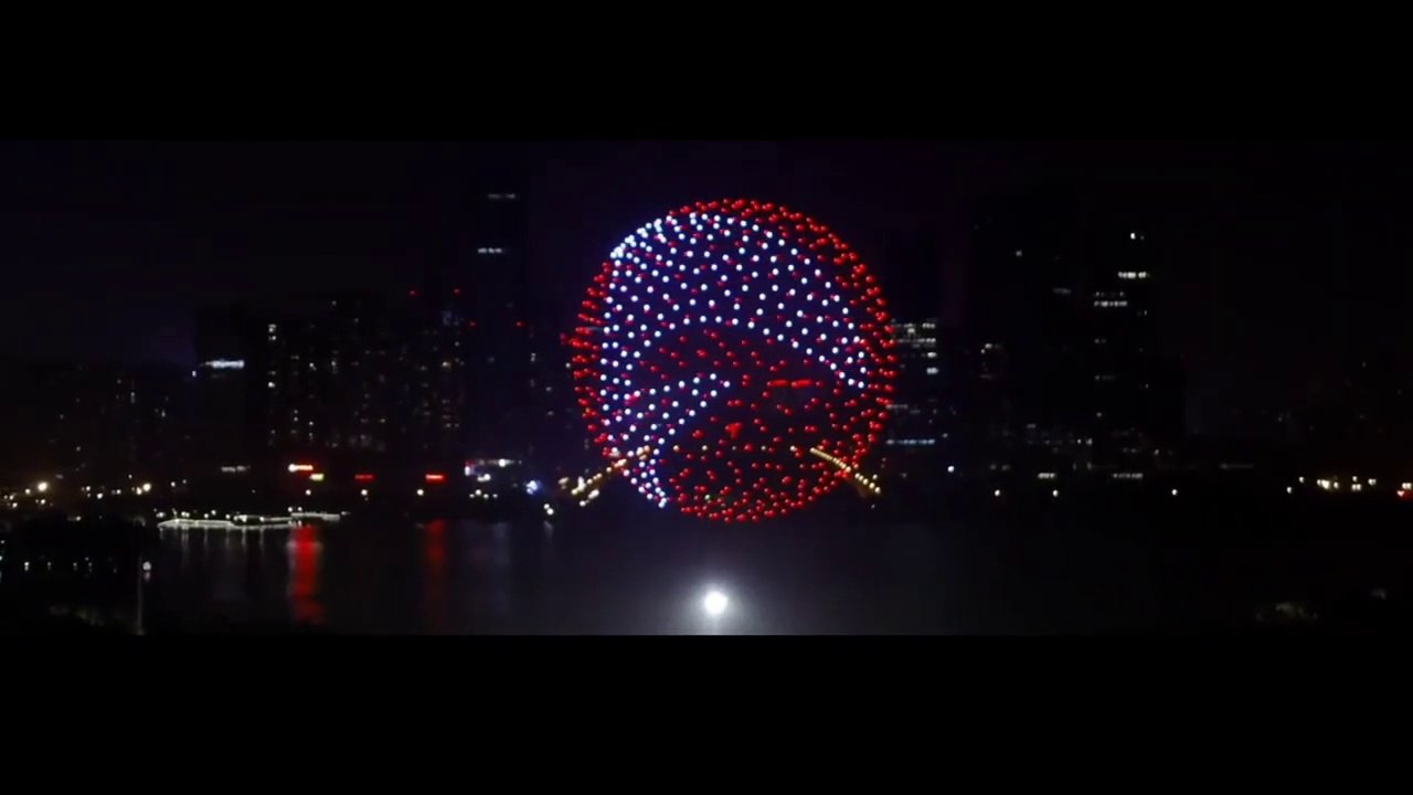 Record du monde du plus grand nombre de drones volants lancés dans les airs en même temps