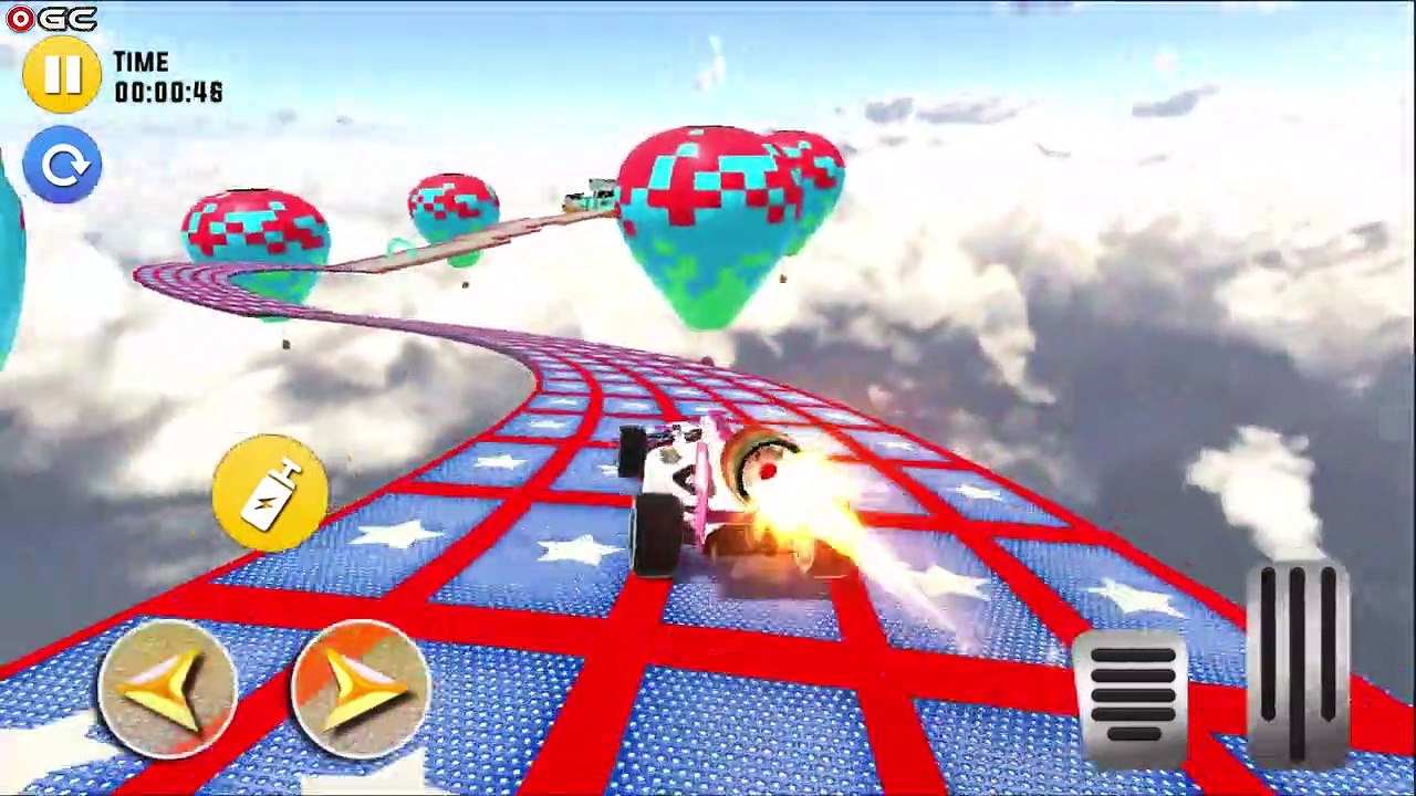 Jet Formula Car Stunt Racing Mega Ramp Car Games V15 - Impossible Car Driving - Android GamePlay #5