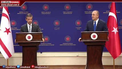 Bakan Çavuşoğlu KKTC Dışişleri Bakanı Ertuğruloğlu ile görüştü