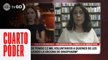 Violeta Bermúdez dijo que no ha fracaso ninguna negociación sobre la vacuna | Cuarto Poder
